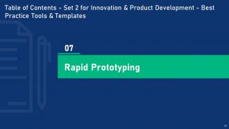 Set 2 For Innovation And Product Development Best Practice Tools And Templates Complete Deck