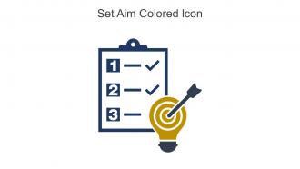 Set Aim Colored Icon In Powerpoint Pptx Png And Editable Eps Format