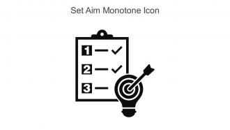 Set Aim Monotone Icon In Powerpoint Pptx Png And Editable Eps Format
