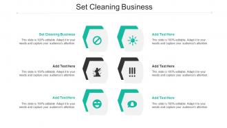 Set Cleaning Business Ppt Powerpoint Presentation Ideas Visual Aids Cpb