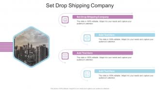 Set Drop Shipping Company In Powerpoint And Google Slides Cpb