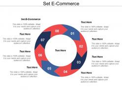 Set e commerce ppt powerpoint presentation model diagrams cpb