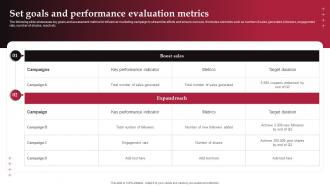 Set Goals And Performance Evaluation Metrics Real Time Marketing Guide For Improving