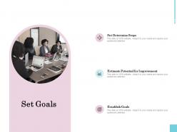 Set goals improvement ppt powerpoint presentation infographics designs