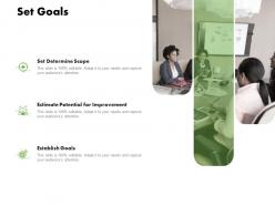 Set goals improvement ppt powerpoint presentation layouts topics