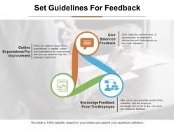 Set guidelines for feedback ppt infographic template objects