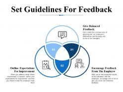 Set guidelines for feedback ppt infographic template smartart