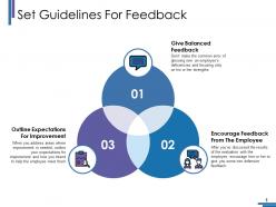 Set guidelines for feedback ppt portfolio background image