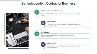 Set Independent Contractor Business In Powerpoint And Google Slides Cpb