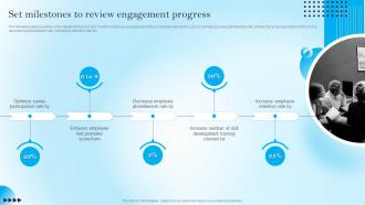 Set Milestones To Review Engagement Progress Strategic Staff Engagement Action Plan