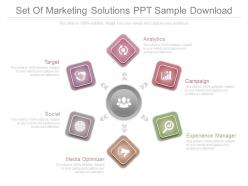 Set of marketing solutions ppt sample download