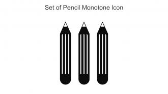 Set Of Pencil Monotone Icon In Powerpoint Pptx Png And Editable Eps Format