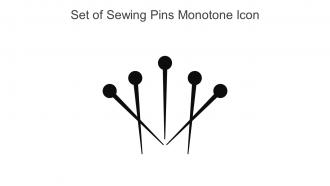 Set Of Sewing Pins Monotone Icon In Powerpoint Pptx Png And Editable Eps Format