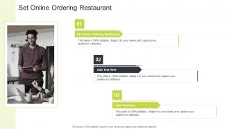 Set Online Ordering Restaurant In Powerpoint And Google Slides Cpb