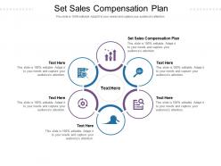 Set sales compensation plan ppt powerpoint presentation infographics design templates cpb