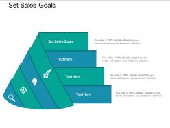 Set sales goals ppt powerpoint presentation outline gridlines cpb