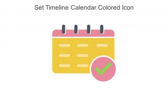 Set Timeline Calendar Colored Icon In Powerpoint Pptx Png And Editable Eps Format