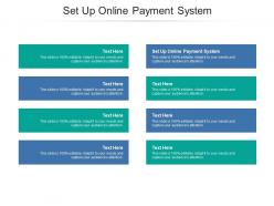 Set up online payment system ppt powerpoint presentation outline infographic template cpb