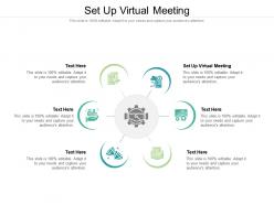 Set up virtual meeting ppt powerpoint presentation gallery graphics design cpb
