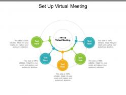 Set up virtual meeting ppt powerpoint presentation styles diagrams cpb
