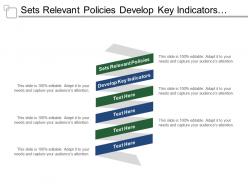 Sets relevant policies develop key indicators review mysp annually