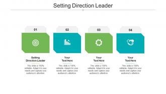 Setting direction leader ppt powerpoint presentation infographic template clipart images cpb