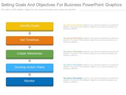 Setting goals and objectives for business powerpoint graphics