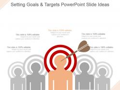 Setting goals and targets powerpoint slide ideas