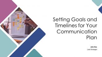 Setting Goals And Timelines For Your Communication Plan PPT PowerPoint AT