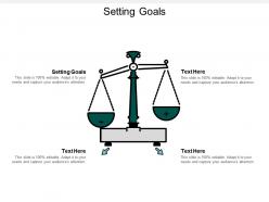Setting goals ppt powerpoint presentation gallery background images cpb