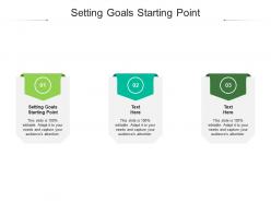 Setting goals starting point ppt powerpoint presentation infographics designs cpb