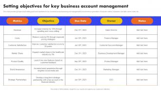 Setting Objectives For Key Business Account Management Analyzing And Managing Strategy SS V