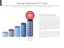Setting objectives ppt icon