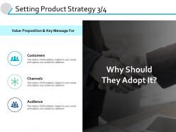 Setting product strategy audience ppt powerpoint presentation gallery smartart