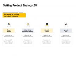 Setting product strategy initial market ppt powerpoint presentation infographics demonstration