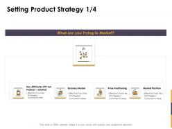 Setting product strategy key ppt powerpoint presentation outline diagrams