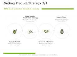 Setting product strategy key strategies communication ppt powerpoint presentation portfolio pictures