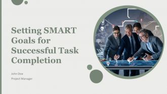 Setting SMART Goals For Successful Task Completion PPT Structure AT