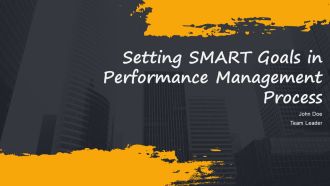 Setting SMART Goals In Performance Management Process PPT Guidelines AT