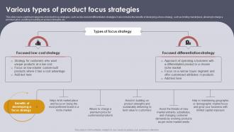 Setting Strategic Vision For Product Offerings Various Types Of Product Focus Strategy SS V