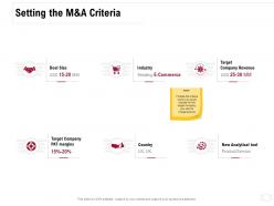 Setting The M And A Criteria Ppt Powerpoint Presentation Gallery Portrait