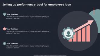 Setting Up Performance Goal For Employees Icon