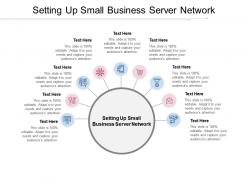 Setting up small business server network ppt powerpoint presentation inspiration guidelines cpb