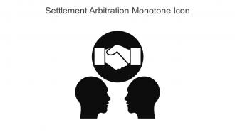 Settlement Arbitration Monotone Icon In Powerpoint Pptx Png And Editable Eps Format