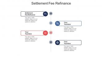 Settlement fee refinance ppt powerpoint presentation pictures design cpb
