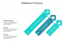 Settlement finance ppt powerpoint presentation inspiration sample cpb
