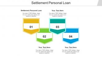 Settlement personal loan ppt powerpoint presentation gallery cpb