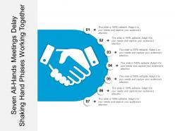 Seven All Hands Meetings Delay Shaking Hand Phases Working Together