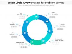 Seven circle arrow process for problem solving