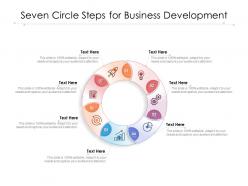 Seven circle steps for business development